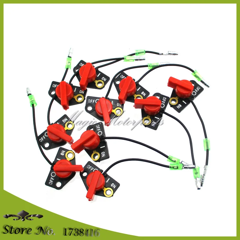 10x On/Off Kill выключатель двигателя для Робин SUBARU EY15 EY20 EY28 EY27 EX13 EX17 EX21 EX27 EX30 EX35 EX40 EH36 EH41 двигателя