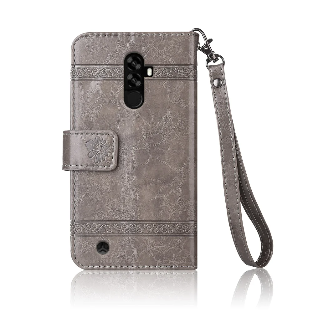 Кожаный чехол-книжка для HomTom S99 Fundas с цветочным принтом 100% специальный