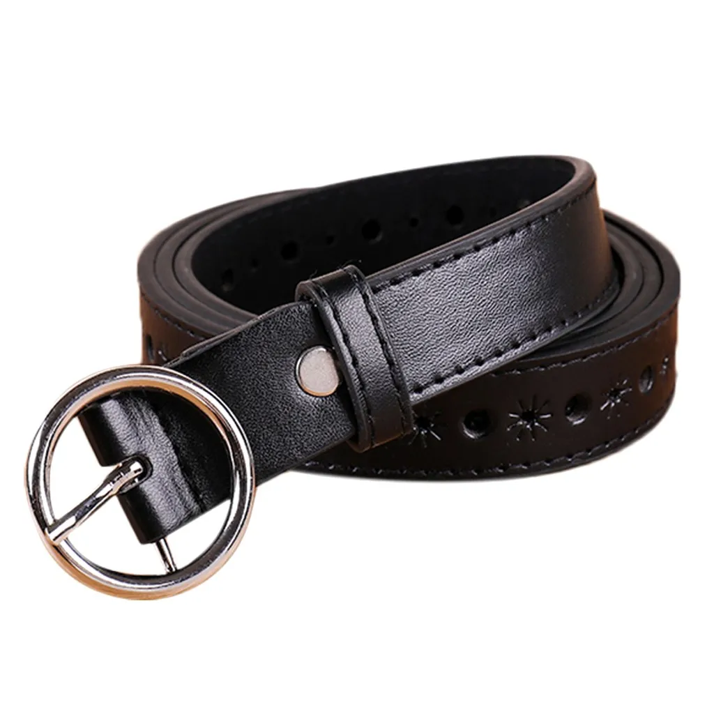 Модный новый женский кожаный ремень с пряжкой мужское однотонное поясом мужской