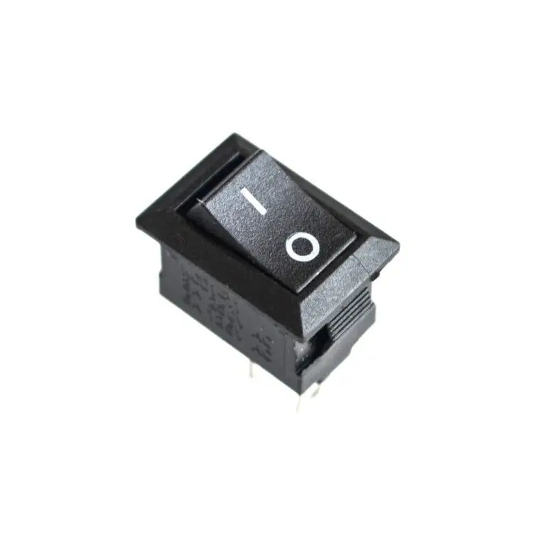【SIMPLE ROBOT】 10 шт./лот корабельного типа переключатель 15X21 KCD1 101 черный 2Pin 6A/250V ВКЛ