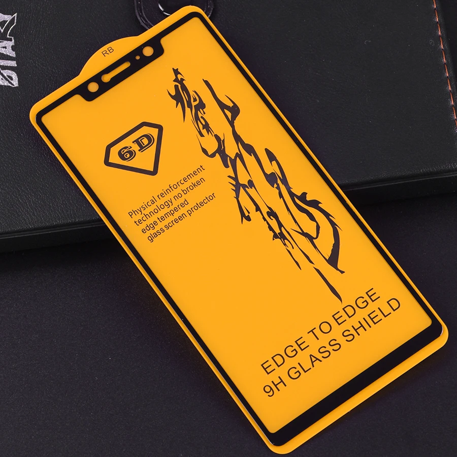 WOLFPSYCH 6D полное покрытие из закаленного стекла на Xiaomi Mi 8 SE Полный Клей протектор