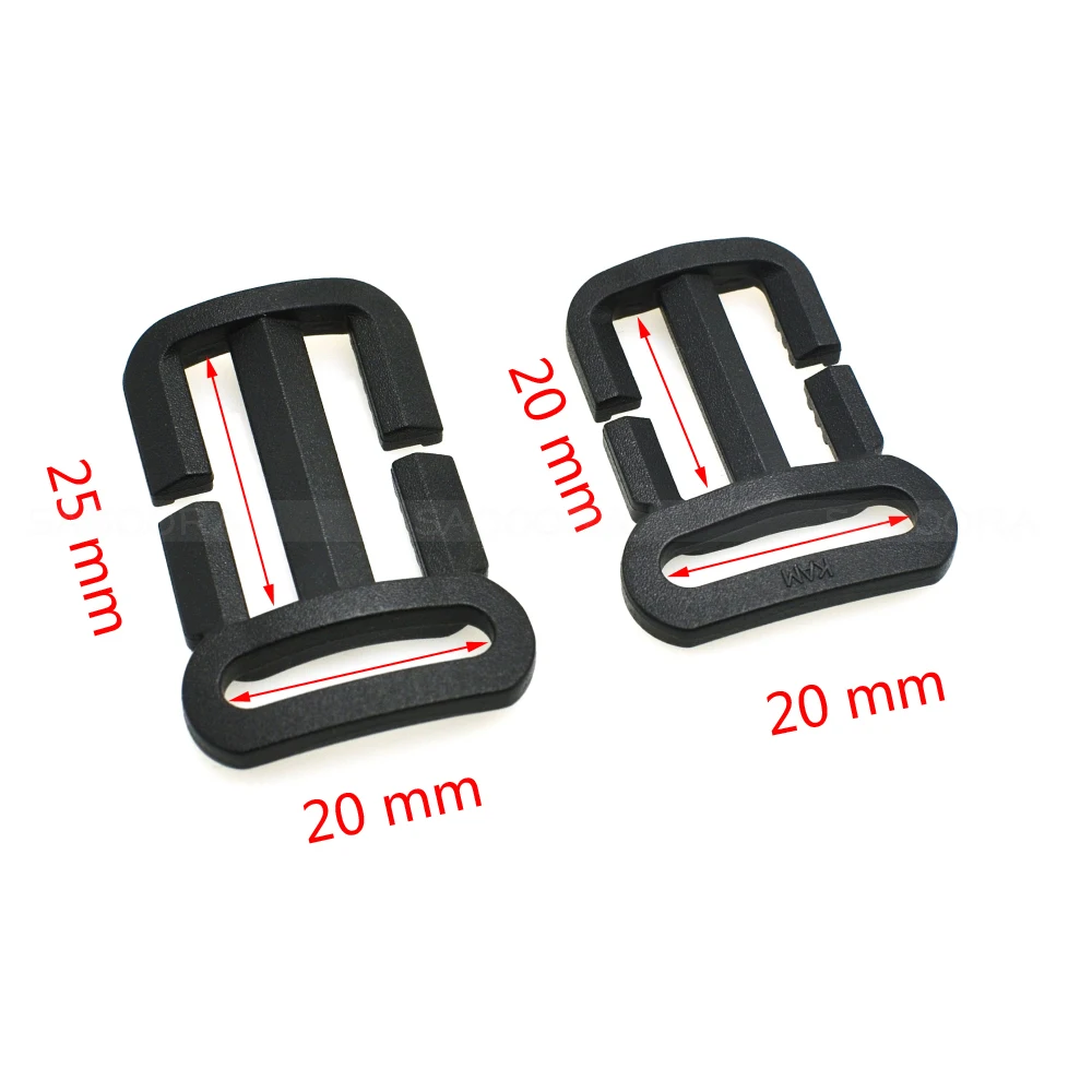 2 шт. 3/" x3/4" или 3/" x1" Multi-function Tri-Glide скользящие пряжки пряжка фурнитура для наружного рюкзака аксессуары