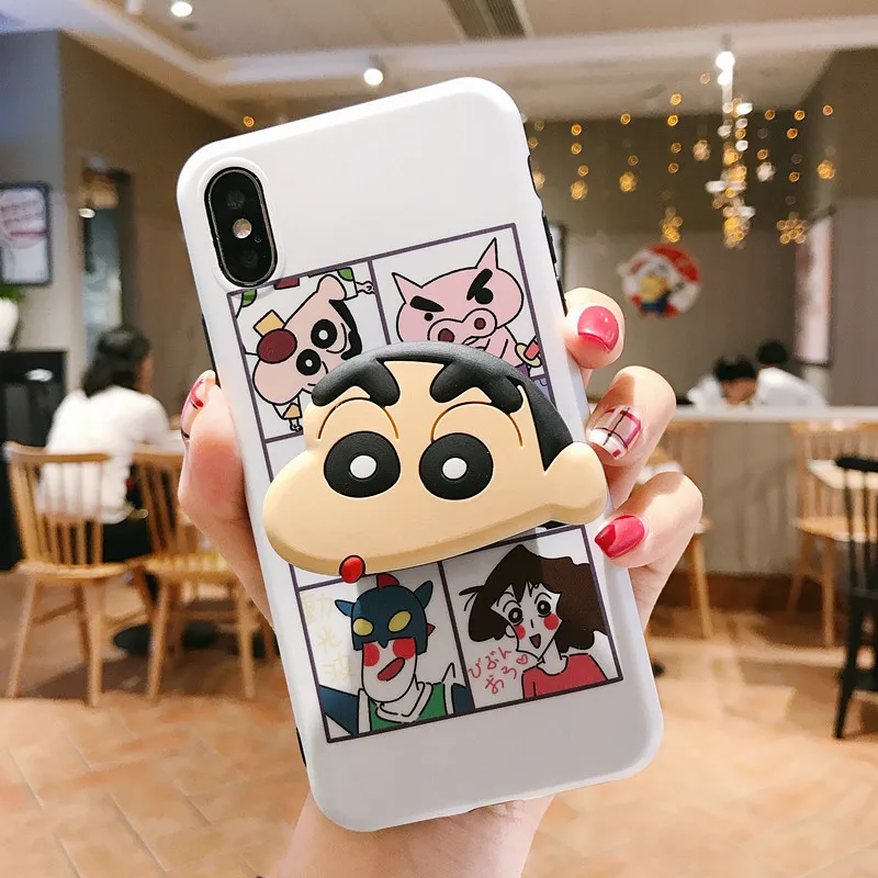 ORYKSZ мультфильм карандаш Shin-chan силиконовый мягкий чехол для телефона iPhone XS MAX XR X