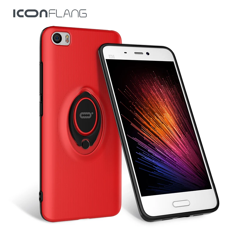Case For xiaomi mi5 Cover 5s 5c 360 Protected Back Cases Magnetic Ring Holder Shell Plus Accessories |