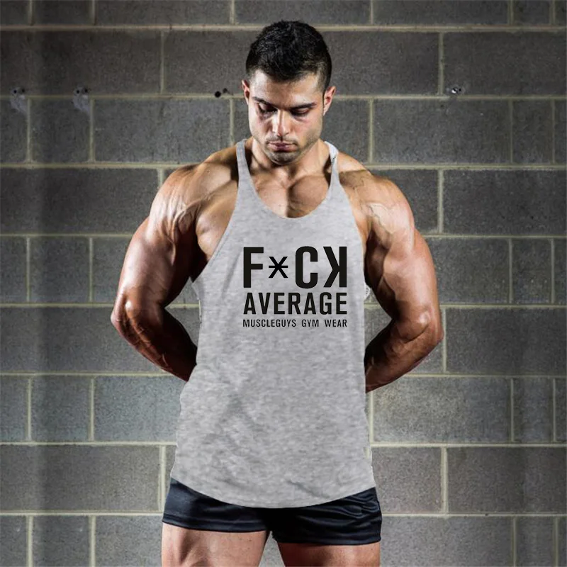 Спортивная одежда Muscleguys для фитнеса майка Canotta бодибилдинга и мужская с