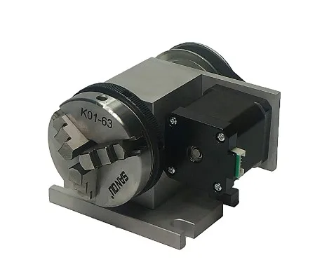 Rotary axis 65 мм 3 кулачковый патрон роторная 4-я ось+ Задняя бабка с 42 Шаговый двигатель для ЧПУ маршрутизатор 3040 6040 8060 - Цвет: Rotary axis
