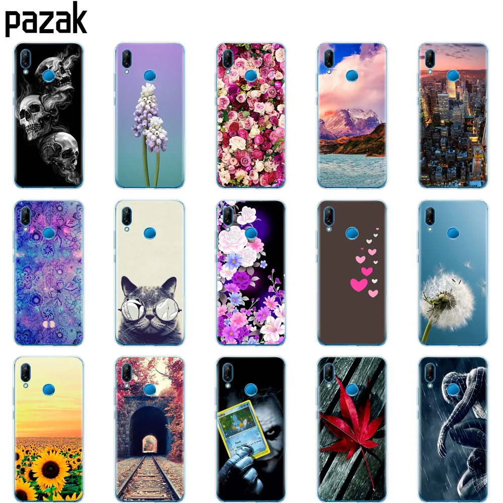 Силиконовый чехол для 5,8" huawei p 20 Lite huawei p 20 pro Чехол для huawei p 20 задняя крышка для телефона мягкий защитный прозрачный чехол из ТПУ