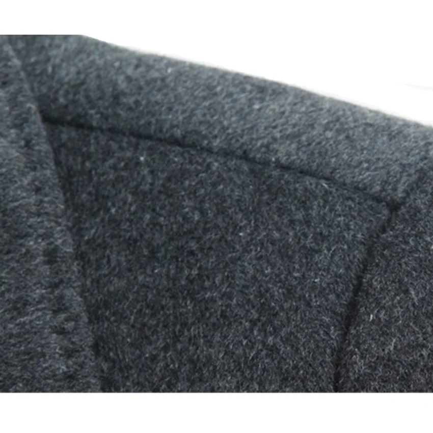 

Free Shipping Men Cashmere Coat Male Thickening Middle Aged Men's Long Cashmere Wool Coat Outwear Coats D155