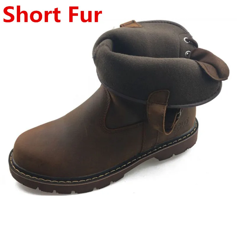 39-44 мужские ботинки винтажные зимние из натуральной кожи коричневые наивысшего