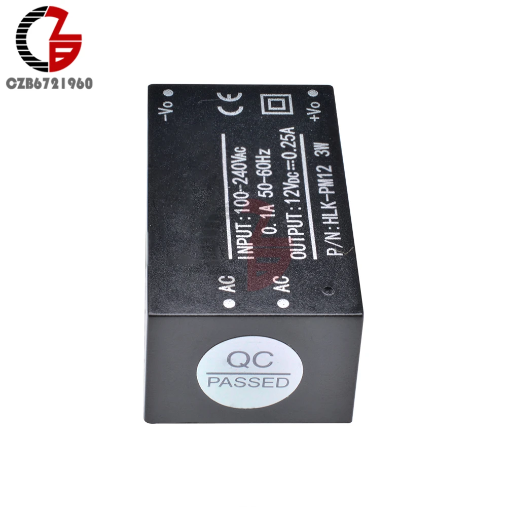 HLK PM12 AC DC понижающий силовой трансформатор переменного тока 100 240 В в постоянный