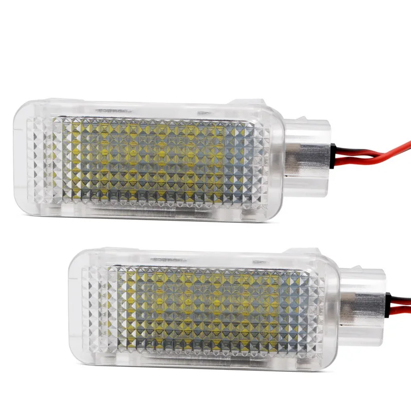 Safego 2 шт. 3 Вт Светодиодная подсветка для номерного знака 18 SMD 2835 Автомобильная