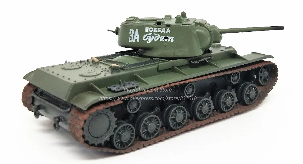 1: 72 модель тяжелого танка советской KV-1 во время Второй мировой войны трубач, готовый продукт 36290 Коллекционная модель
