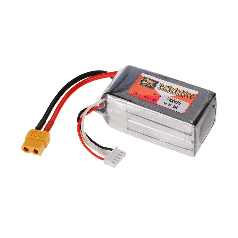 ZOP Мощность 4S 14 8 V 65C 45C 1400 мА/ч 1500 1800 XT60 Plug LiPo Батарея для 180 210 250 F330 быстроходный