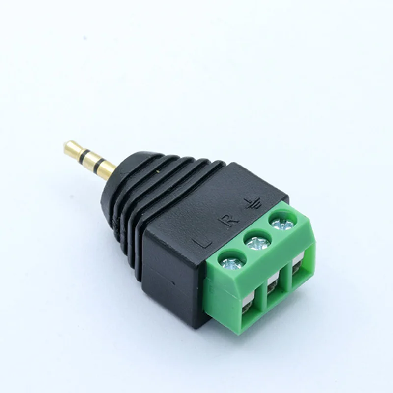 50 компл./100 шт. 3 Pin AV Balun винтовой клеммный блок до 2 5 мм jack Мужской Женский стерео
