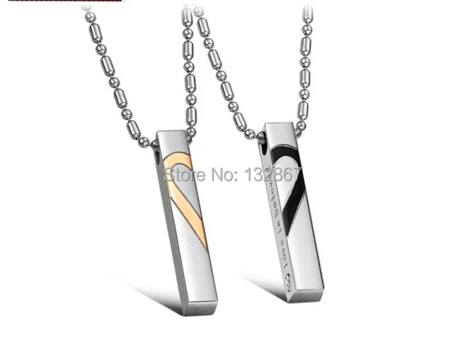 Модное ожерелье из нержавеющей стали с подвеской Любовь и сердца | Украшения