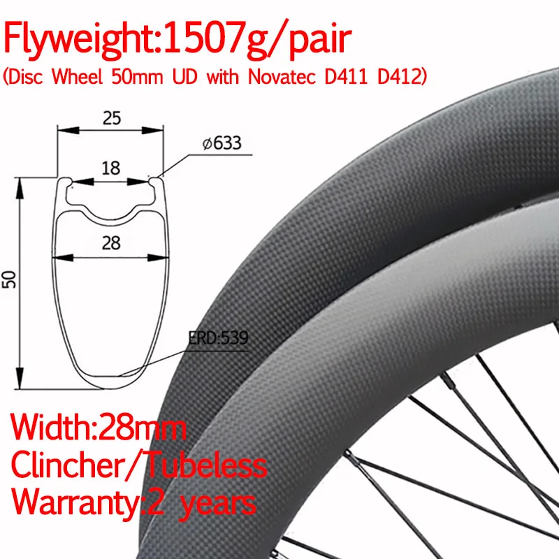 

Super light width 28mm carbon road bike disc wheel clincher tubeless straight pull cyclocross wheelset thru 12*100 12*142