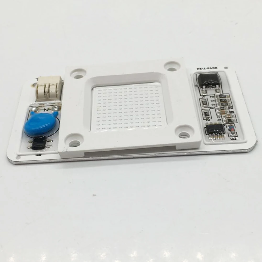 Диммируемый светодиодный чип COB 50 Вт AC110V 220 В вход Смарт IC драйвер подходит для DIY светодиодный прожектор