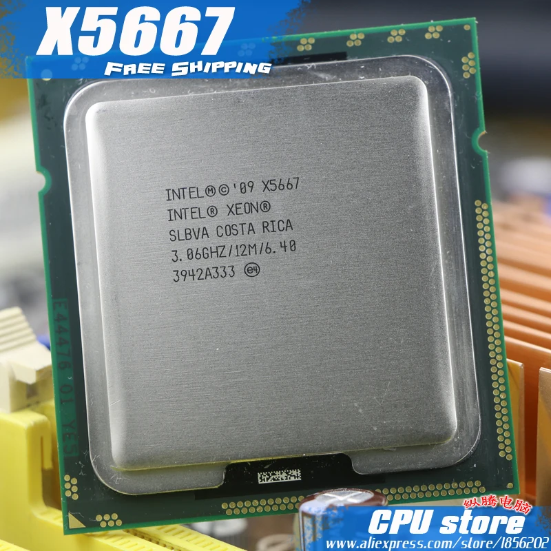 Процессор Intel Xeon X5667 3 06 ГГц LGA1366 12 МБ L3 95 Вт кэш-памяти четыре ядра серверный ЦП есть