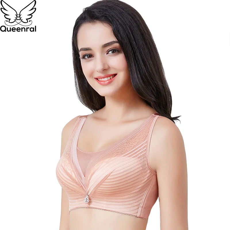 Queenral Push Up Bralette бюстгальтеры для Для женщин нижнее белье bh Сексуальное белье плюс Размеры CDE чашки бюстгальтера мягкой soutien ущелье большой размеры бюстгальтер Бюстгалтер лифчик бюстгальтер женское бе