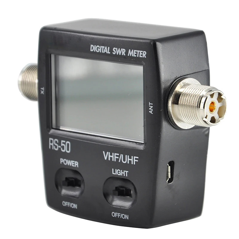 RS-50 цифровой КСВ/Ватт метр 125-525 МГц UHF/VHF M Тип разъем для TYT Kenwood-Baofeng светодиодный экран Радио счетчик мощности прочный