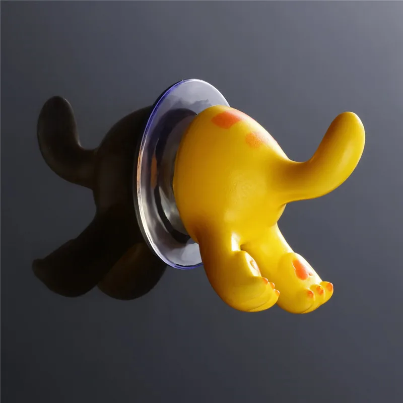 Kawaii Animal Tail сильный присоска одежда шляпа Дисплей Крючок для стоек пальто вешалка кепки показать мешок ключи настенные крючки декор комнаты поставки