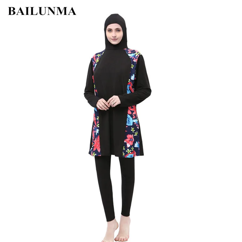 Musulman купальник женский maillot de bain islamique хиджаб-Купальник костюм da bagno donna hoofddoek moslima habit femme