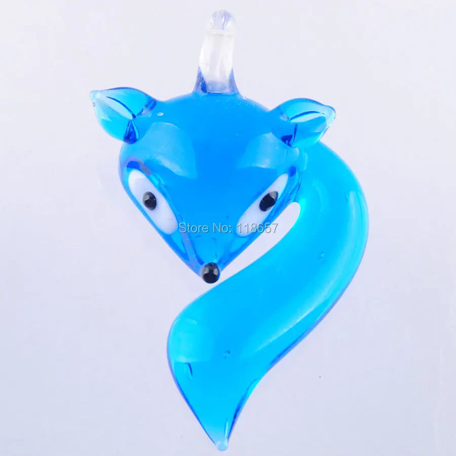 Бесплатная доставка подвеска бусина из стекла Smart Fox для ожерелья SP Pretty IBH308|murano