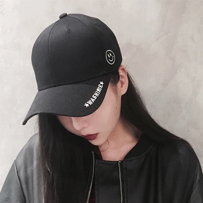 YouGeMan летняя Модная белая кепка в Корейском стиле Ulzzang Harajuku с вышитыми буквами
