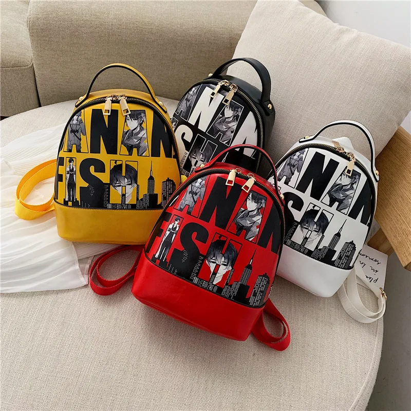 Женский рюкзак с граффити для ноутбука 2019 | Багаж и сумки