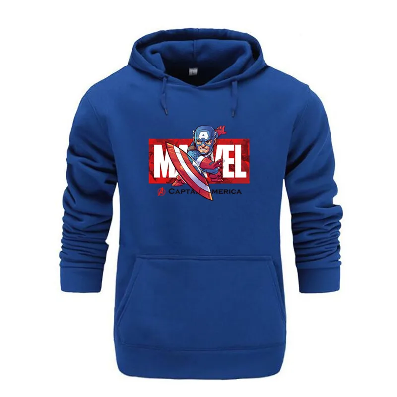 sapphire Marvel The Avengers 4 Железный человек Человек человек паук косплей костюм толстовки унисекс Мстители Повседневный конец игры - Цвет: sapphire