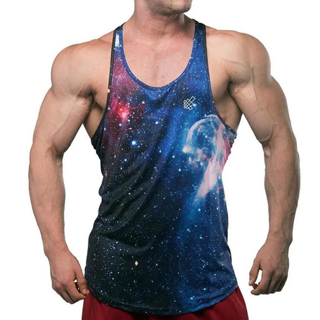 Майка мужская быстросохнущая спортивная с 3D принтом модная брендовая пикантная