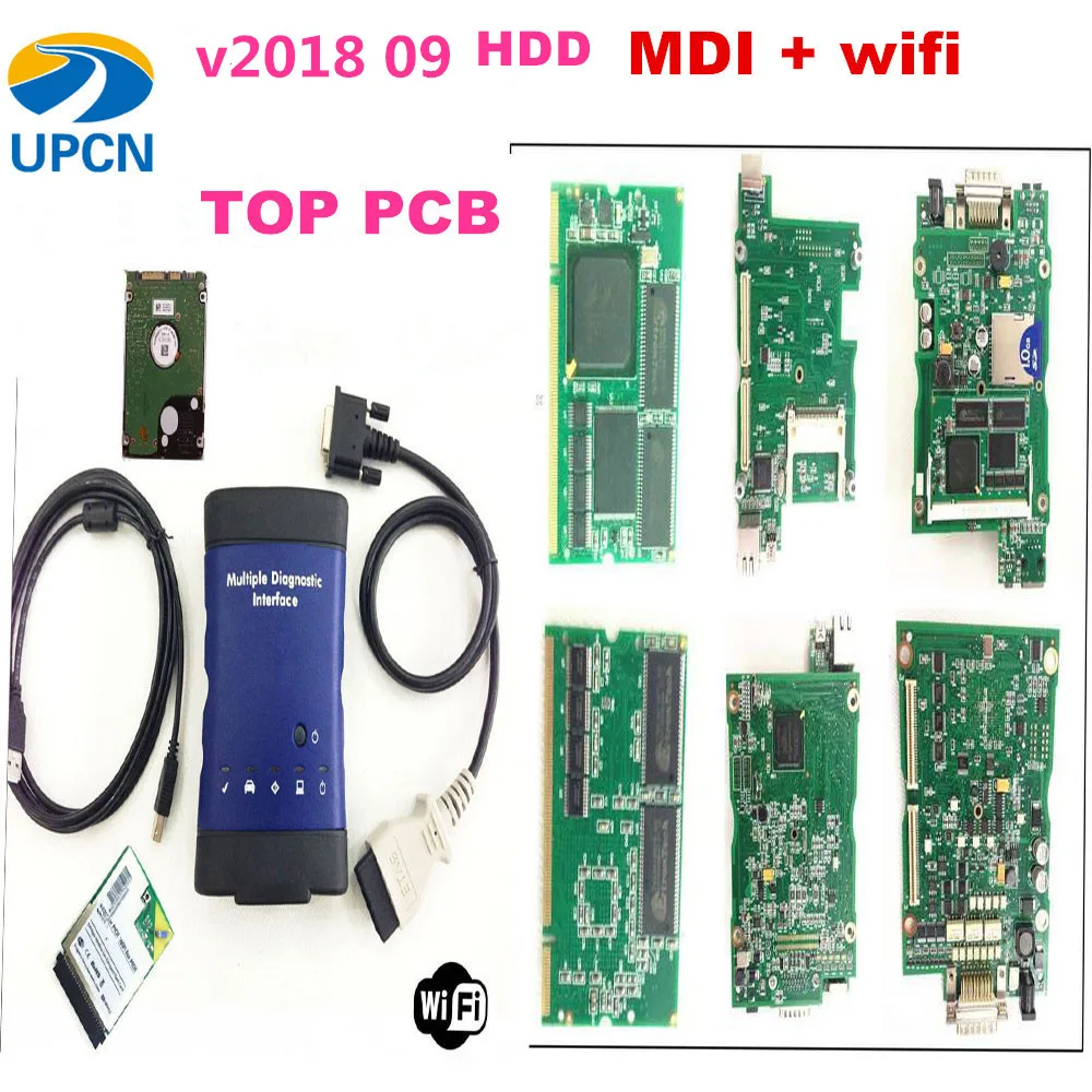 Качество A + MDI 2018 09 WIFI 2 для GM и Opel диагностический инструмент автомобиля|mdi wifi|gm mdi