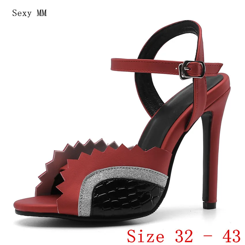 

Peep Toe Women High Heel Sandals Shoes Woman High Heels Ladies Gladiator Sandals Pumps Small Plus Size 32 33 - 40 41 42 43