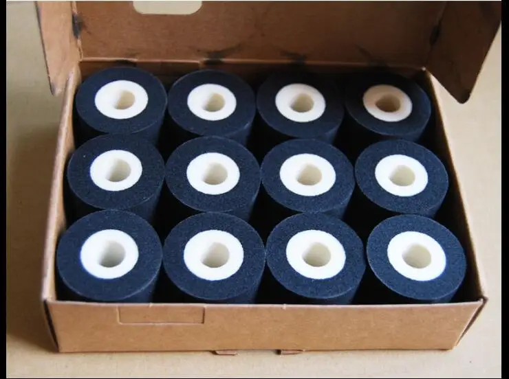 12 шт./лот черный 36*35 мм DK833 Премиум горячий штамп кодер чернильный рулон для MY380F DK1000 DK1100 программируемая машина для запечатывания