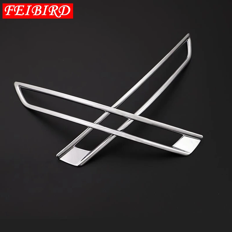 Fit For Audi A4 B9 2016 - 2019 ABS Bright Rear + Front Foglight Fog Lamp Lights Bezel Eyelid Eyebrow Decoration Frame Cover Trim |