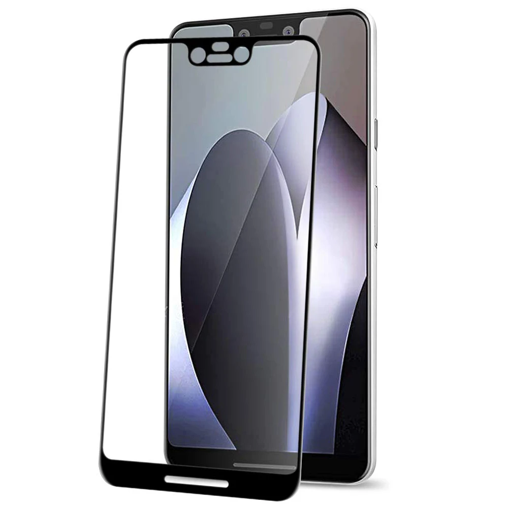 Для Google Pixel 3 XL глянцевое 5D изогнутое углеродное волокно мягкий край закаленное