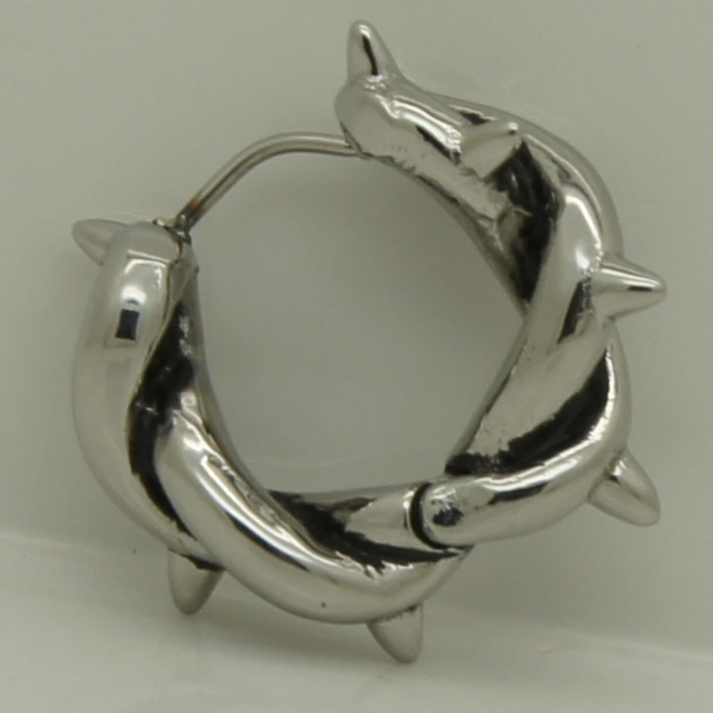 Крутые ювелирные изделия для мужчин/мальчиков серьги-кольца из нержавеющей