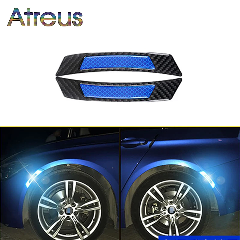 

Автомобильная Светоотражающая полоса из углеродного волокна, Защитная Наклейка для Peugeot 308 207 407 Nissan Juke X-Trail Hyundai I30 Ix35 Accent Creta