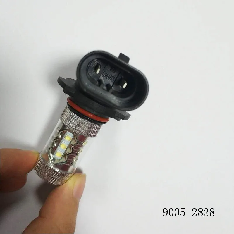 Fog Light Head Lamp Driving Bulb H3/H7/9005- 16SMD 2828 80W 6500K -7000K White DC12-24V Car Headlight 2pcs | Лампы и освещение