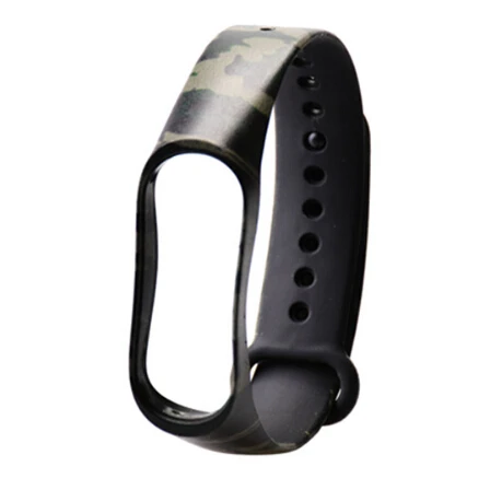 camouflage green Спортивный Браслет YUEDAER для Xiaomi mi, 3 браслета, водонепроницаемый силиконовый цветной сменный ремешок, умные аксессуары для mi Band 3 - Цвет: camouflage green