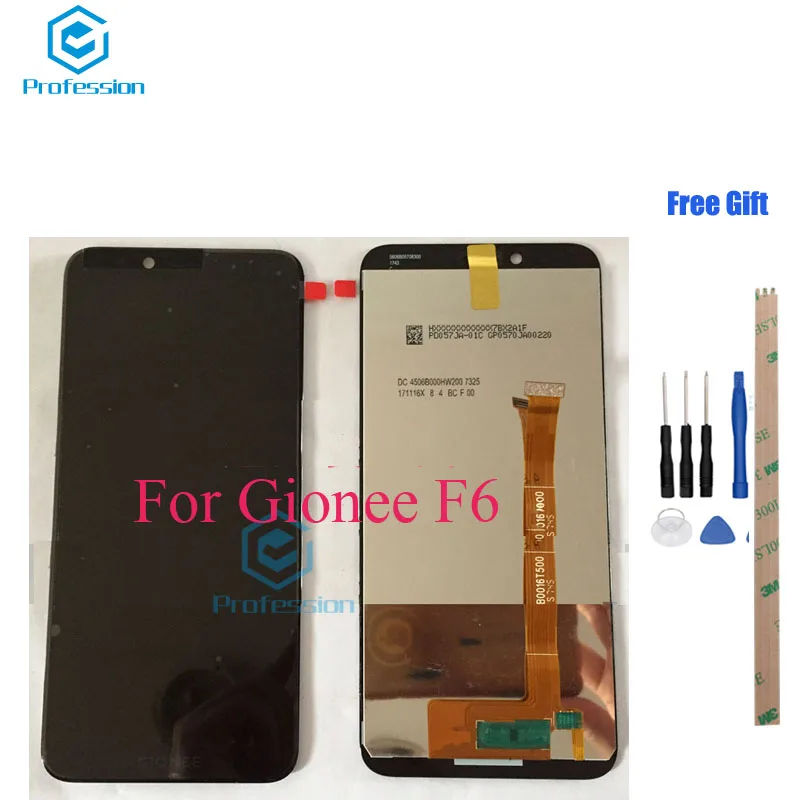 Для Оригинал для Gionee F6 ЖК дисплей Дисплей + Сенсорный экран Панель цифровой