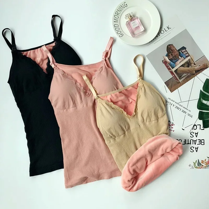 Женский модный теплый жилет с кружевом осень-зима слинг нагрудный v-образный