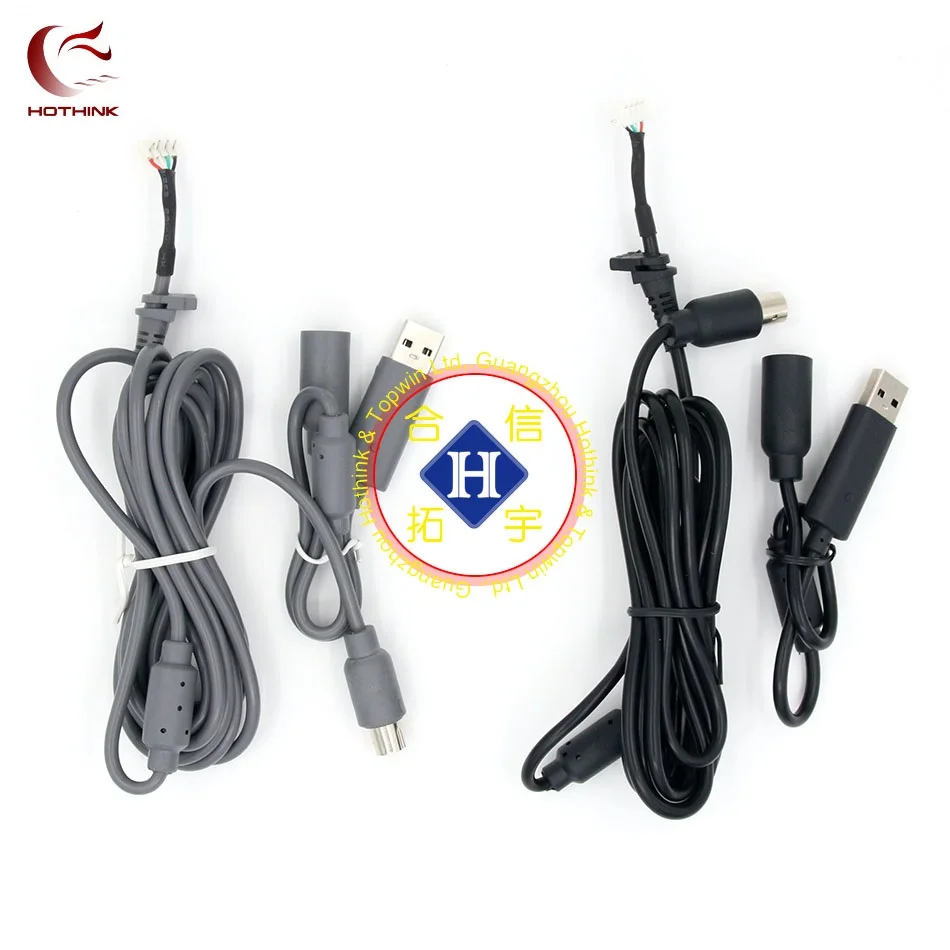 HOTHINK черный/серый 1 8 м USB игровой кабель для XBOX 360 / тонкий проводной ремонта