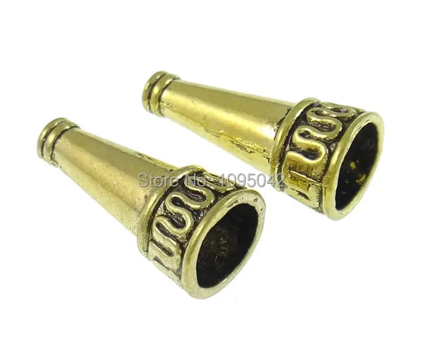 Free shipping!!!Zinc Alloy Bead Cap Factory Price Cone antique gold color plated nickel lead &amp cadmium free 10x21.5mm | Украшения и