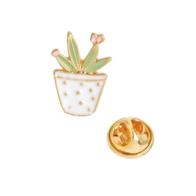 Creative cartoon enamel brooch watermelon lemon cactus cat sunglasses leaf badge kawaii pin needle ladies collar bag pins | Украшения и