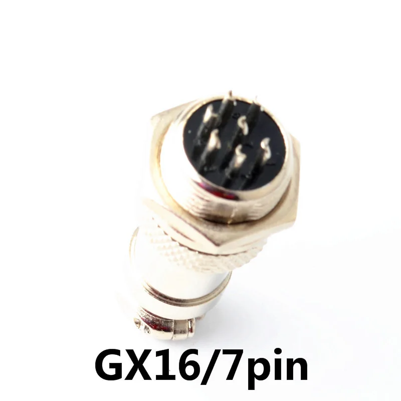 1 комплект GX16 7Pin 7P 16 мм Штекерный и гнездовой панельный разъем циркулярный