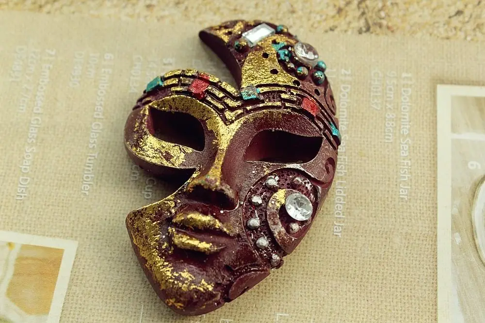Италианская маскарадная 3D маска на холодильник магнитах|souvenir wedding|magnet assemblysouvenir
