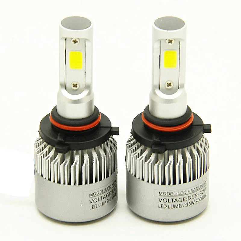 COB 72 W 8000lm H4 Hi lo H7 H11 9005 9006 автомобилей Светодиодный фар автоматические