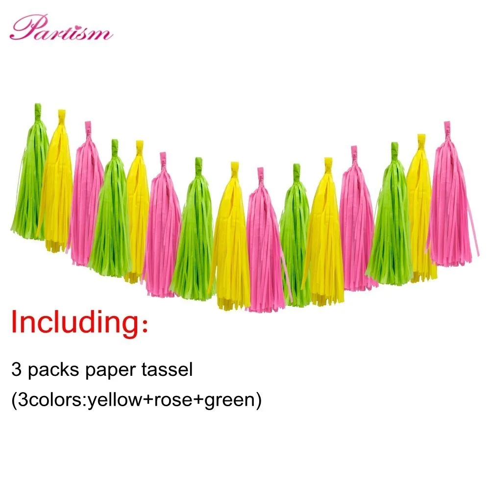 rose yellow green B 1 компл. Фламинго вечерние бумажные зонтики для напитков ананас торт топперы для дня рождения украшения Летние Гавайские вечерние принадлежности - Цвет: rose yellow green B