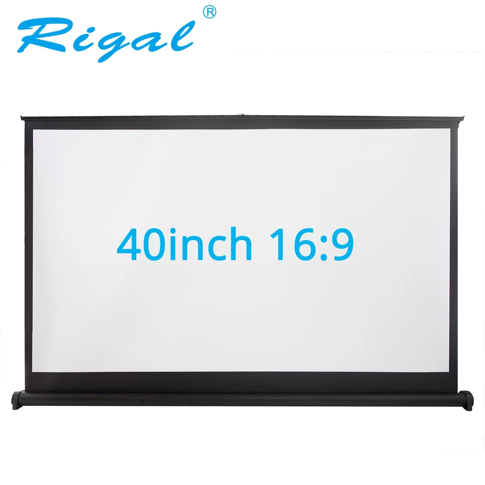 Rigal 40 дюймов 50 in16: 9 проектор переносной экран стол матовый белый настольный
